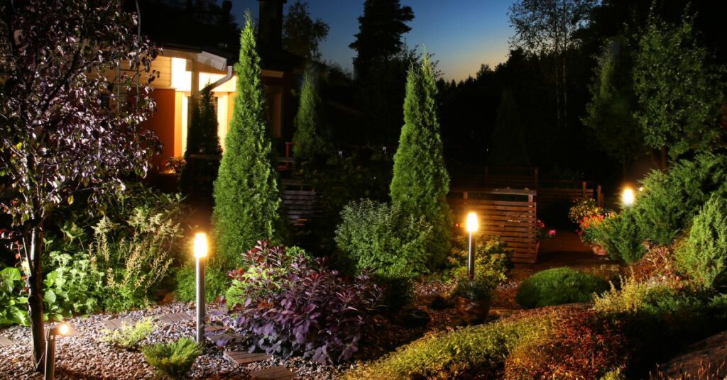 outdoor living spaces lighting ideas